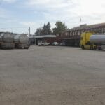 Parada para autobuses con restaurante en La Mancha